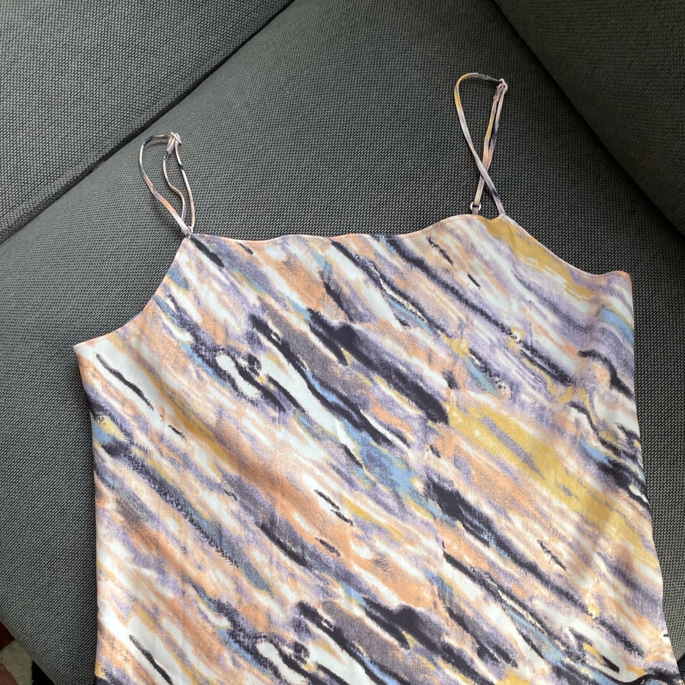 Aritzia Silk Cowl Neck Cami Top